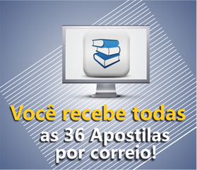 Você recebe todas as 36 apostilas por correio! Você recebe todas as 36 apostilas por correio!